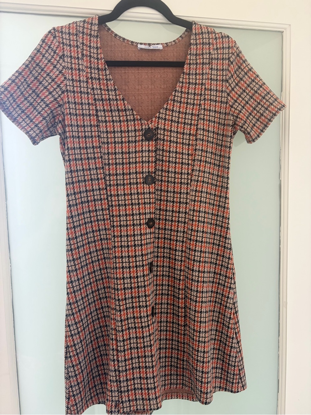 Zara plaid dress